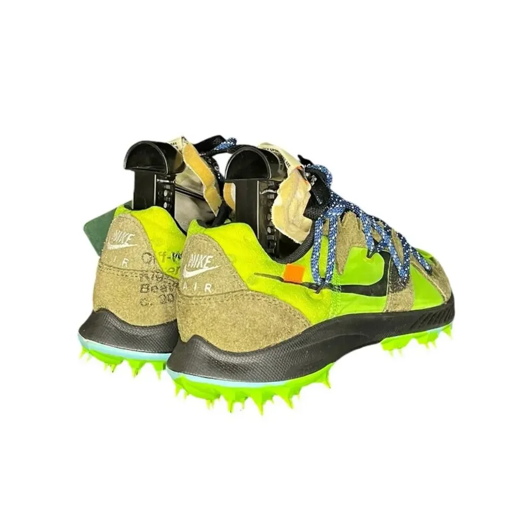 Off-White x Nike Zoom Terra Kiger 5 Sneakers Shoes Electric Green Sz 8.5 Womens - Picture 4 of 6